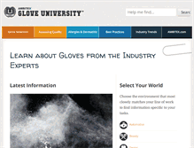 Tablet Screenshot of gloveuniversity.com